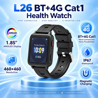 Montre connectée fiable 4G L26 IP67 étanche avec appel SOS à distance, dispositif de localisation de sécurité pour personnes âgées isolées