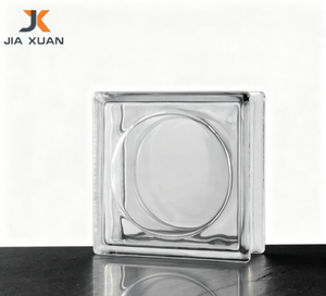 Blocs de verre creux à motifs multiples, blocs de verre décoratifs transparents, briques de verre résistantes au <span class=keywords><strong>feu</strong></span>, blocs de verre de construction durables - Product Image 2