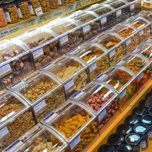 ECOBOX Conteneur alimentaire Boîte à bonbons et noix Boîte à pelle Bacs de rangement Boîte à bonbons hermétique en vrac pour les magasins