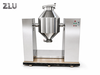 Mélangeur à double cône en acier inoxydable ZLU W pour poudre de sel, mélangeur de poudre de noix et de chocolat, machine à mélanger