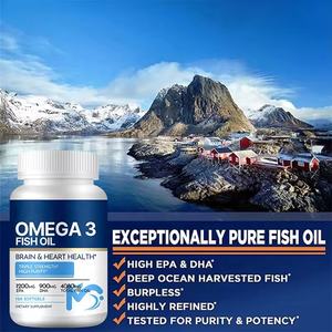 Vente en gros en usine Capsules molles d'huile de poisson oméga 3 pour la santé du cerveau et du cœur OEM - Product Image 2