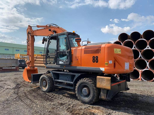 Precio de Fábrica, Excavadora de Ruedas ZX210W de 21 Toneladas con Motor de 113kW para Movimiento de Tierras y Obras Viales - Product Image 1