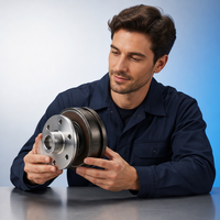Embrayage électromagnétique MCS-1-015 DC 24V 15NM pour moteur, embrayage de moteur à arbre de 15 mm, installation à bride pour machines textiles