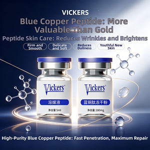 Poudre lyophilisée de peptide de cuivre bleu Vickers 180 mg avec solvant 5 ml pour sérum anti-âge pour le visage - Product Image 5