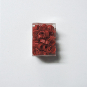 Wedstrijdduivenclubring Voor 2018 Met Clubnaam Country Serienummer Lichtgewicht En Duurzame Plastic Duivenvoetring - Product Image 4