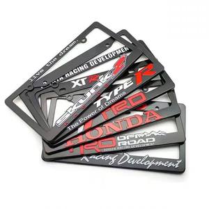 Cadre de plaque d'immatriculation universel standard américain en plastique ABS, support de plaque d'immatriculation antivol - Product Image 4