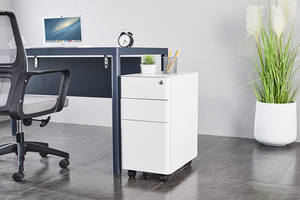 Armoire à dossiers mobile en acier mince pour bureau, table de chevet, table de bureau, piédestal mobile en métal, armoire à dossiers mobile - Product Image 6