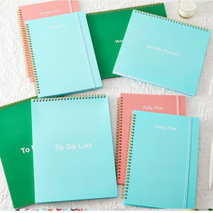 Couverture de feuille en plastique Plan quotidien Carnet de notes Planificateurs Journaux Planificateur d'objectifs - Product Image 6