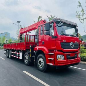 Camión grúa de carga Shacman Delong 8x4 de 350HP, grúa de pluma recta de 5 secciones Sany de 14 toneladas - Product Image 2