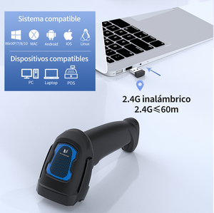 <span class=keywords><strong>Lector</strong></span> de Código de Barras Inalámbrico 2D de Fábrica Xincode, Escáner Tipo Pistola USB, <span class=keywords><strong>Lector</strong></span> de Código de Barras 1D para Cajón de Dinero - Product Image 4