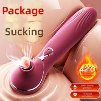 Mini-Saug-Vibrationsmassagestab Starke Vibration Wasserdichtes Silikon + ABS Persönliches Lustspielzeug für Frauen