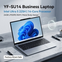 Ordinateurs portables professionnels personnalisés OEM/ODM d'usine, processeur Intel Ultra 5 225H, système Windows 11, batterie 5000 mAh, WiFi 6, 14,1 pouces