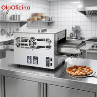 Four à pizza à gaz commercial de 20 pouces HGP-2 en acier inoxydable GPL neuf pour restaurants, hôtels et boulangeries