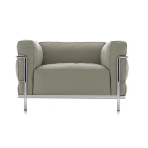 Divano Sezionale in Pelle <span class=keywords><strong>Contemporaneo</strong></span> Corbusier - Set Lusso <span class=keywords><strong>Moderno</strong></span> Minimalista per <span class=keywords><strong>Soggiorno</strong></span> - Product Image 6
