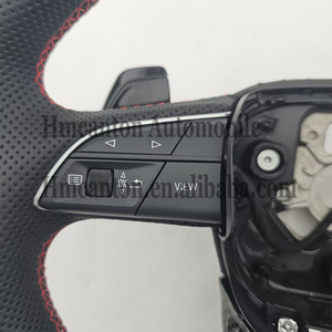 Nuevo Producto, Volante de Cuero y Fibra de Carbono para Modelos Audi A3 A4 A4L A5 A7L A8 5 7 B9 A6 R8 - Product Image 3