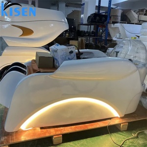 Fauteuil de massage et lit de lavage capillaire Kisen de luxe moderne pour salon de coiffure, avec circulation d'eau, vente en gros directe usine - Product Image 4