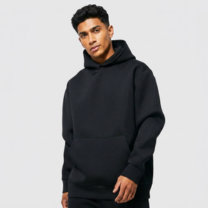 Custom Hoodies Men's 100% Cotton Oversize Drop Shoulder Hoodies Streetwear Hooded Sweatshirts Heavy Weight Zip Hoodie for Men - Product Image 1