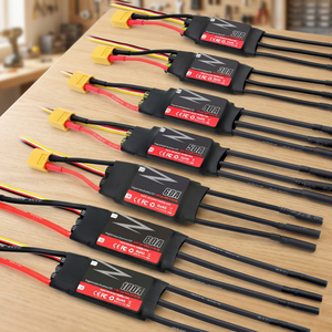 ESC sans balais 20A-100A V2 3-6S avec BEC réglable 5A 5-7,4V, modèle de commutation haute puissance amélioré pour avions - Product Image 1