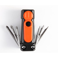 Outil de réparation de survie en plein air, tournevis multifonctionnel 9 en 1, combinaison de tournevis pliables en acier de haute qualité, outils pour vélo KT-07A