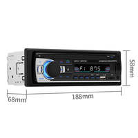 Nouveauté - Autoradio 12V FM avec lecteur MP3, prise en charge du Bluetooth, téléphone avec port USB/TF, électronique automobile, 1 DIN intégré