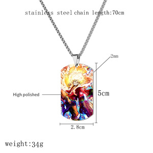 Colorido The Straw Hat Pirates cuerda cadena Acero inoxidable <span class=keywords><strong>anime</strong></span> Dog tag una pieza <span class=keywords><strong>Gear</strong></span> 5 Luffy collar - Product Image 6