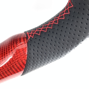 Volant en fibre de carbone rouge pour Renault Mégane / Scénic, éclairage LED, bon <span class=keywords><strong>prix</strong></span>, nouveau produit - Product Image 5