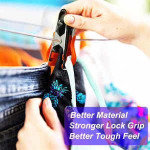 Pinces à linge multifonctionnelles portables en acier inoxydable résistant au vent avec crochets pour salon et armoire – Vente en gros - Product Image 3