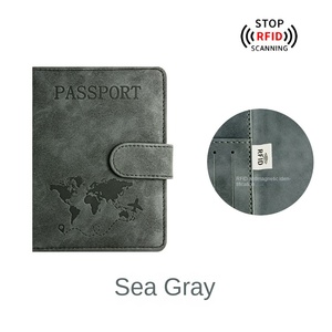 Porta Pasaportes de Cuero PU con Cierre Magnético y Logotipo Personalizado, Protección para Pasaporte, Color Sólido, Transfronterizo - Product Image 6