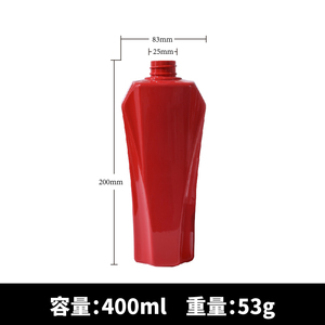 로고 맞춤형 샴푸 병 럭셔리 400ml 500ml 플라스틱 병 샴푸 샤워 젤 용 - Product Image 2