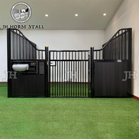 Vente chaude en Australie, box à chevaux modulaire préfabriqué, design de sécurité intérieur, montage modulaire, devant coulissant, métal stable