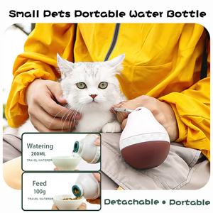 Gourde portable en silicone pour animaux de compagnie – Bouteille de voyage pour nourriture et eau pour promenades en extérieur - Product Image 5