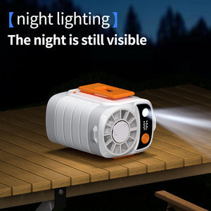Bán Buôn 6000MAh USB Tốc Độ Cao Mặc Có Thể Sạc Lại Ánh Sáng Fan Eo Clip Pin Di Động Điện Ngoài Trời Mini Quạt Làm Mát - Product Image 3