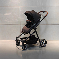 Poussette double, deux modèles, peut s'asseoir et se coucher, pliable, poussette double pour nouveau-né, poussette pour nouveau-né