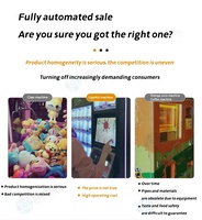 Machine à Coton Sucré Robotisée Entièrement Automatique pour Gagner de l'Argent - Distributeur Automatique de Coton Sucré en Libre-Service