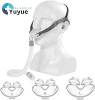 Kit de remplacement pour masque nasal à coussinets avec sangle de tête et tuyau, 3 tailles, coussinets nasaux en silicone, accessoires pour masque nasal