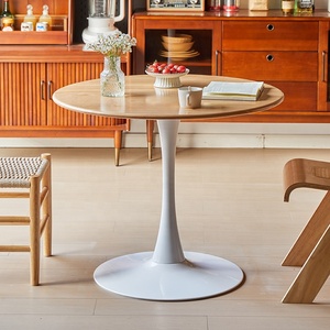Dining <strong>Table</strong> <strong>Tulip</strong> Recycled Pine Wood Marble Modern Nordic Metal Coffee Side Room Furniture Set Dining Restaurant Dinning <strong>Tables</strong> - Product Image 6