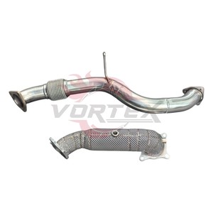 Vortex Downpipe catalyzed haute performance en acier inoxydable 304 pour Honda Civic FL5 1.5T 2022-2023 avec bouclier thermique, sans voyant d'avertissement moteur - Product Image 1