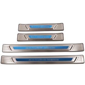 WZXD New Arrival <b>Car</b> Black Titanium Door Sill Guards Door Sill Plate Inner Door Sill Plate for Byd Seal 2023 - Product Image 1