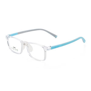 Lunettes colorées carrées unisexes pour enfants Vente en gros TR90 Design Optique Montures Lunettes de protection à charnière lisse pour enfants - Product Image 3