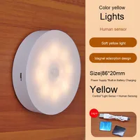 Veilleuse LED miniature GL-1Y GUANGLI blanc chaud avec capteur intelligent de présence humaine pour la maison et le salon