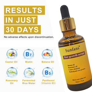 Traitement capillaire nourrissant végétalien à l'huile de menthe poivrée, de romarin et d'argan, liquide à base de plantes 50 ml, prévention de l'alopécie, vitamine biotine - Product Image 3