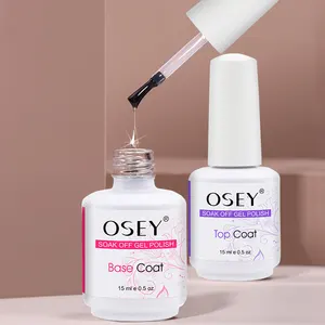 QSEY Gel UV produtos de nail art com logotipo personalizado base de produtos de nail art esmalte em gel brilhante