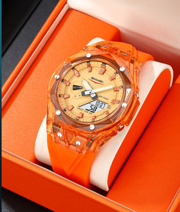 Montre de sport multifonctionnelle de forme angulaire Ga2100, série <span class=keywords><strong>Shock</strong></span> Style, <span class=keywords><strong>bracelet</strong></span> en silicone, double affichage <span class=keywords><strong>transparent</strong></span>, montres pour hommes - Product Image 6