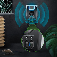 Répulsif Électrique Intérieur Ultrasonique en ABS Solide Contre les Mouches, les Chats, les Araignées, les Lézards, les Moustiques, les Rats et les Souris