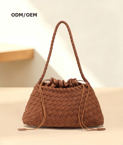Factory Handmade Durable National Vintage Suede Leather Hobo Tote Shoulder Bag Light Weight - Product Image 1