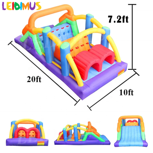Túnel de carrera de obstáculos de alta calidad, juegos de desafío para niños, juegos de juegos suaves, carrera de obstáculos inflable flotante - Product Image 4