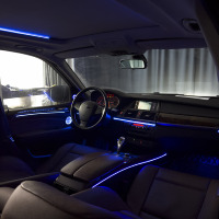 Kit d'éclairage ambiant dynamique 64 couleurs pour BMW X5/E70/X6/E71, éclairage LED intérieur automatique, kit d'accessoires colorés 12V