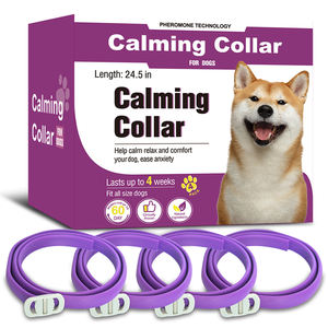 <span class=keywords><strong>Collar</strong></span> Calmante para Perros, 4 Piezas, Alivio de la Ansiedad, <span class=keywords><strong>Collar</strong></span> de Silicona de PVC para Reducir el Estrés de las Mascotas - Product Image 1
