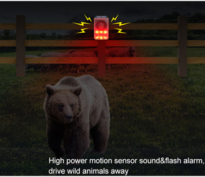 911N Solar Security Light &amp; Siren | 130dB <strong>Alarm</strong> + 6LED Motion Lights | IP65 Waterproof for Farms/Walls Solar <strong>Alarm</strong> - Product Image 4