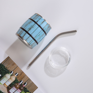 Tragbare süße Stil 3oz 5oz 7oz doppelwandige Edelstahl Mini Barrel Tumbler Cup mit Deckel und Stroh für Kinder Mädchen Jungen - Product Image 2
